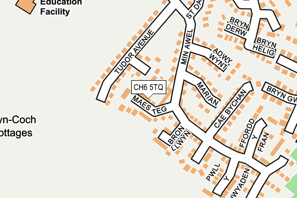 CH6 5TQ map - OS OpenMap – Local (Ordnance Survey)