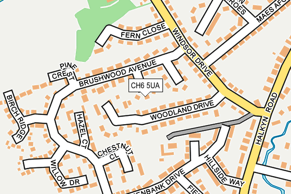 CH6 5UA map - OS OpenMap – Local (Ordnance Survey)