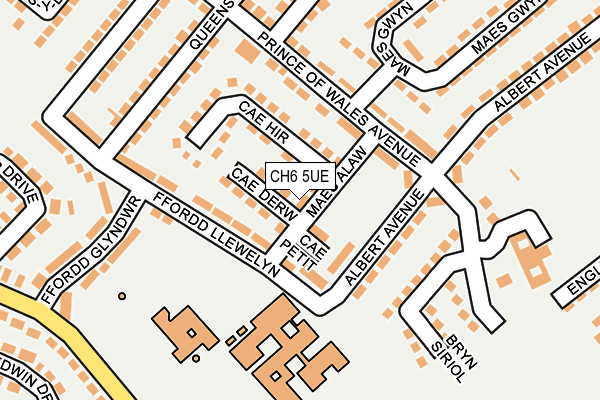 CH6 5UE map - OS OpenMap – Local (Ordnance Survey)