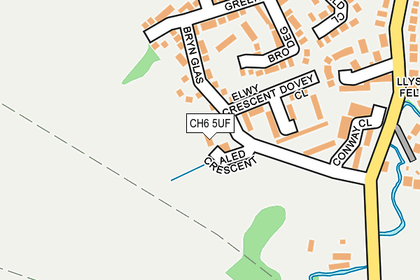 CH6 5UF map - OS OpenMap – Local (Ordnance Survey)