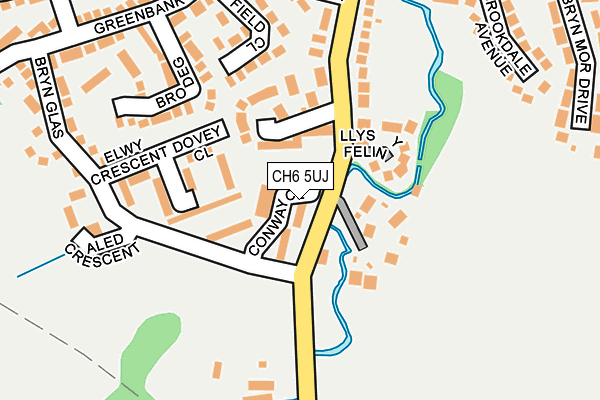 CH6 5UJ map - OS OpenMap – Local (Ordnance Survey)