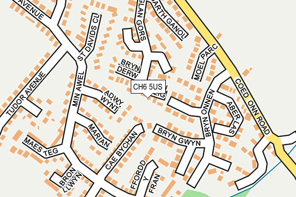 CH6 5US map - OS OpenMap – Local (Ordnance Survey)
