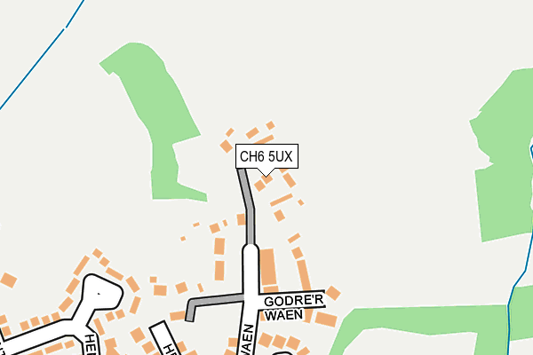 CH6 5UX map - OS OpenMap – Local (Ordnance Survey)