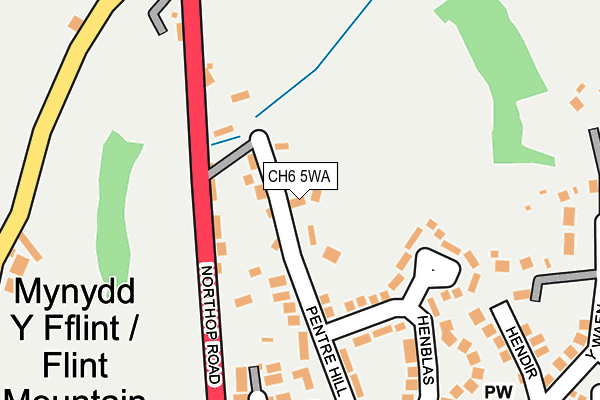 CH6 5WA map - OS OpenMap – Local (Ordnance Survey)