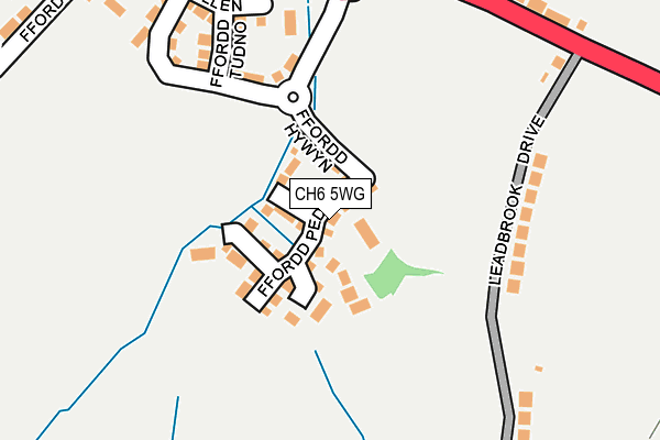 CH6 5WG map - OS OpenMap – Local (Ordnance Survey)