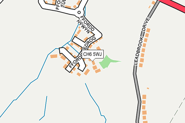 CH6 5WJ map - OS OpenMap – Local (Ordnance Survey)