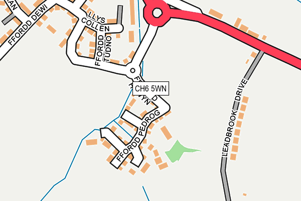 CH6 5WN map - OS OpenMap – Local (Ordnance Survey)