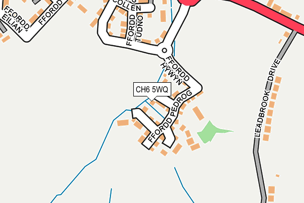 CH6 5WQ map - OS OpenMap – Local (Ordnance Survey)