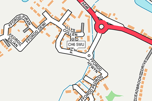 CH6 5WU map - OS OpenMap – Local (Ordnance Survey)