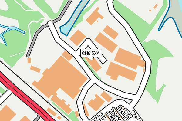 CH6 5XA map - OS OpenMap – Local (Ordnance Survey)