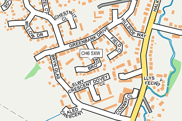 CH6 5XW map - OS OpenMap – Local (Ordnance Survey)