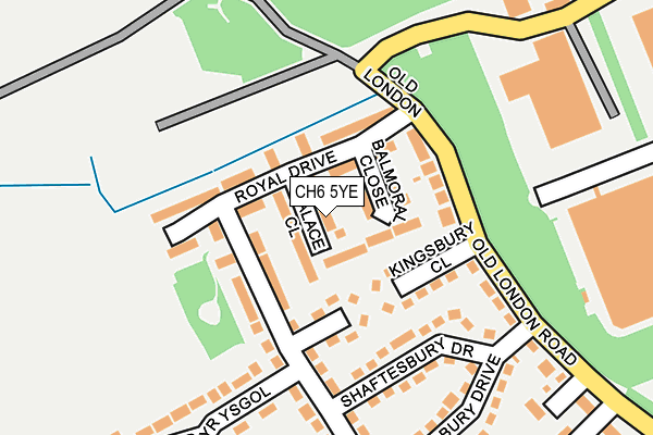 CH6 5YE map - OS OpenMap – Local (Ordnance Survey)