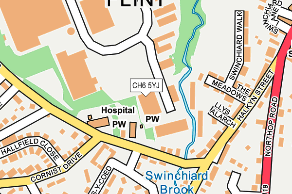 CH6 5YJ map - OS OpenMap – Local (Ordnance Survey)