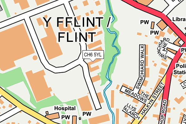 CH6 5YL map - OS OpenMap – Local (Ordnance Survey)