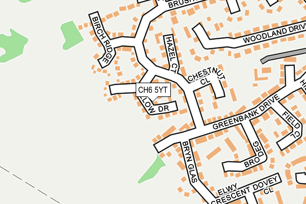 CH6 5YT map - OS OpenMap – Local (Ordnance Survey)