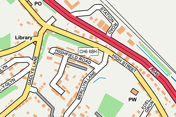 CH6 6BH map - OS OpenMap – Local (Ordnance Survey)