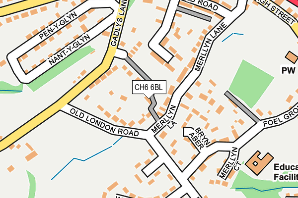 CH6 6BL map - OS OpenMap – Local (Ordnance Survey)