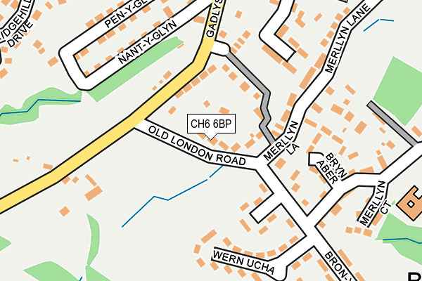 CH6 6BP map - OS OpenMap – Local (Ordnance Survey)