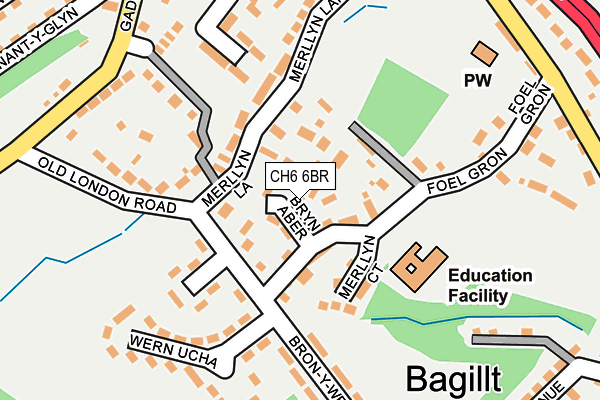 CH6 6BR map - OS OpenMap – Local (Ordnance Survey)