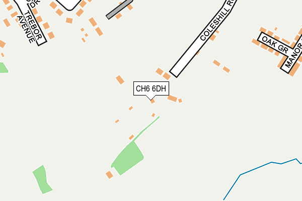 CH6 6DH map - OS OpenMap – Local (Ordnance Survey)