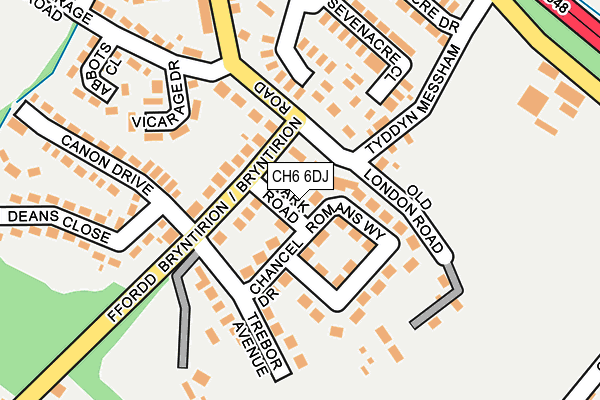 CH6 6DJ map - OS OpenMap – Local (Ordnance Survey)