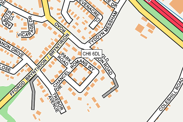 CH6 6DL map - OS OpenMap – Local (Ordnance Survey)