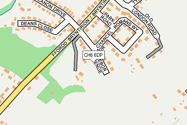 CH6 6DP map - OS OpenMap – Local (Ordnance Survey)