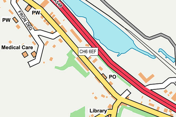 CH6 6EF map - OS OpenMap – Local (Ordnance Survey)