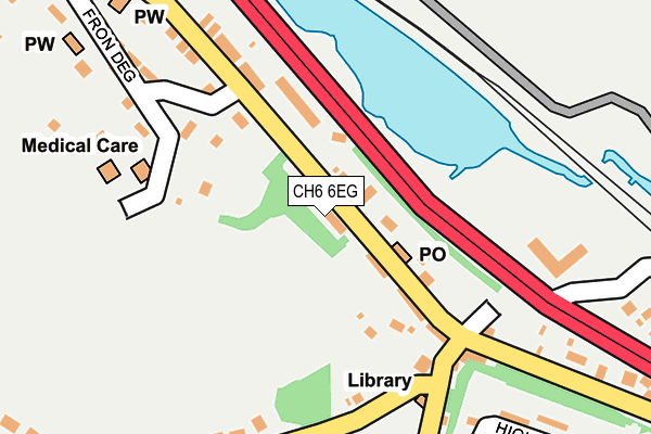 CH6 6EG map - OS OpenMap – Local (Ordnance Survey)