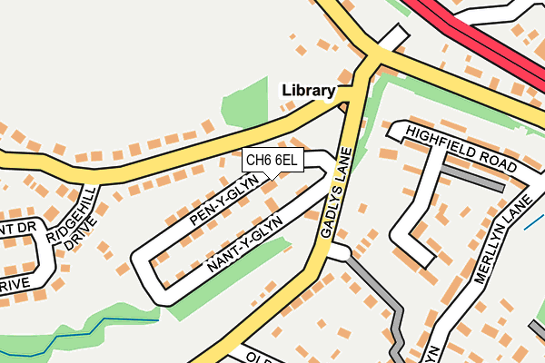 CH6 6EL map - OS OpenMap – Local (Ordnance Survey)