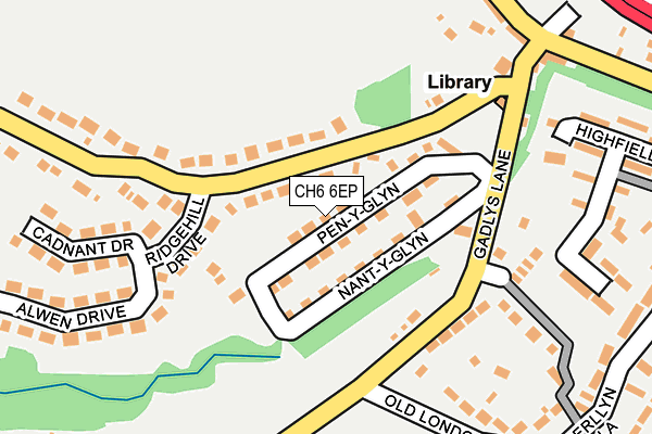 CH6 6EP map - OS OpenMap – Local (Ordnance Survey)