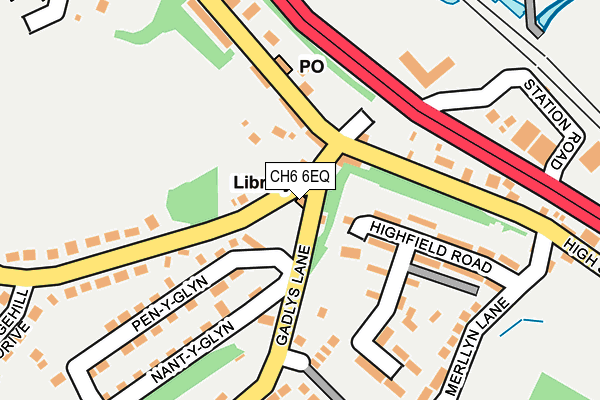 CH6 6EQ map - OS OpenMap – Local (Ordnance Survey)