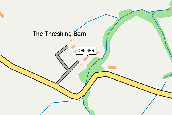 CH6 6ER map - OS OpenMap – Local (Ordnance Survey)