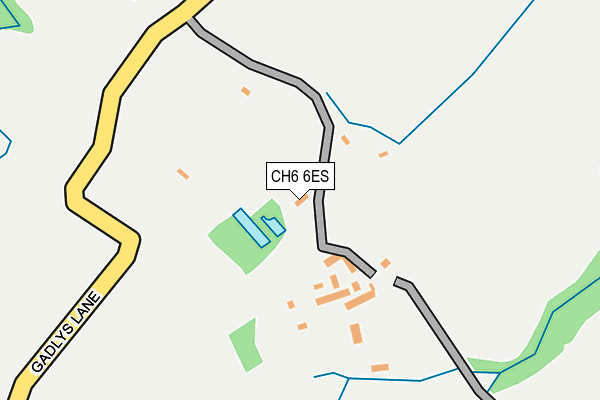 CH6 6ES map - OS OpenMap – Local (Ordnance Survey)