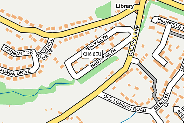 CH6 6EU map - OS OpenMap – Local (Ordnance Survey)