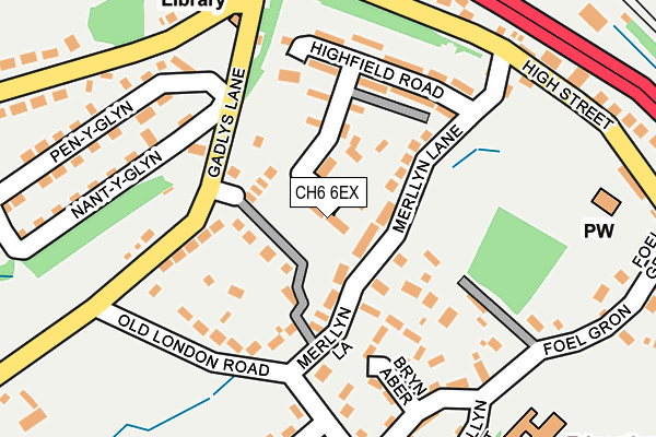 CH6 6EX map - OS OpenMap – Local (Ordnance Survey)