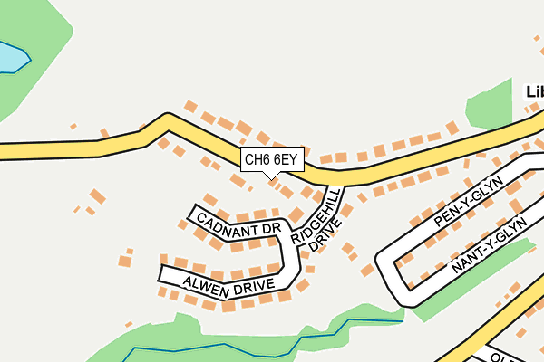 CH6 6EY map - OS OpenMap – Local (Ordnance Survey)