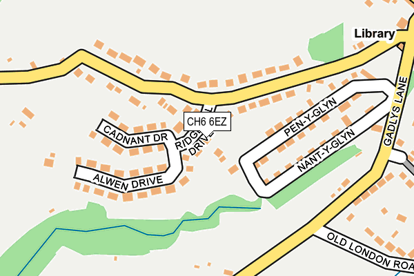 CH6 6EZ map - OS OpenMap – Local (Ordnance Survey)