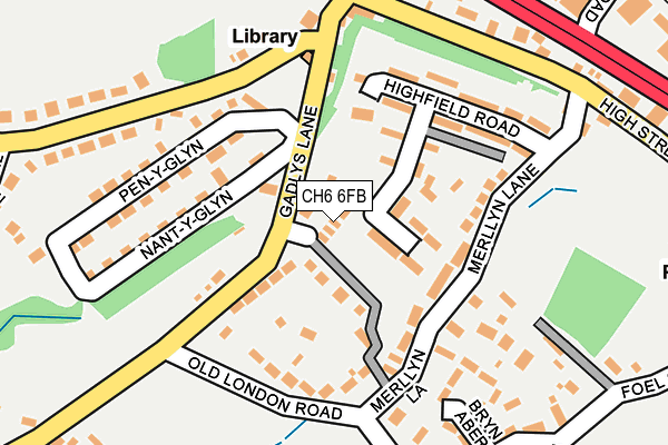 CH6 6FB map - OS OpenMap – Local (Ordnance Survey)