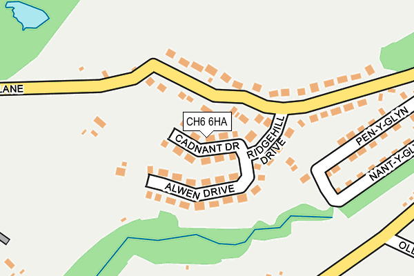 CH6 6HA map - OS OpenMap – Local (Ordnance Survey)