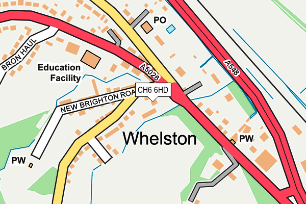 CH6 6HD map - OS OpenMap – Local (Ordnance Survey)