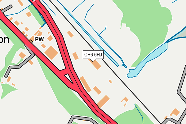 CH6 6HJ map - OS OpenMap – Local (Ordnance Survey)