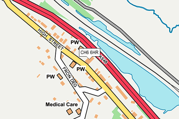 CH6 6HR map - OS OpenMap – Local (Ordnance Survey)