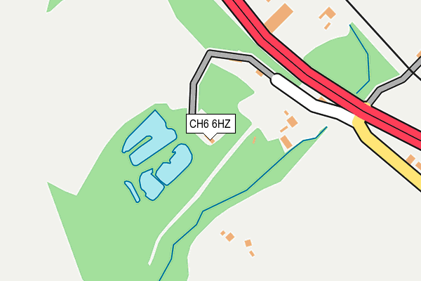 CH6 6HZ map - OS OpenMap – Local (Ordnance Survey)