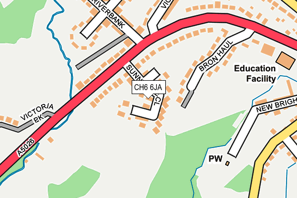 CH6 6JA map - OS OpenMap – Local (Ordnance Survey)