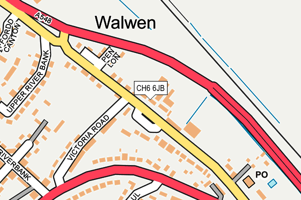 CH6 6JB map - OS OpenMap – Local (Ordnance Survey)