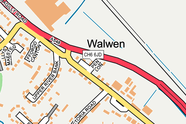 CH6 6JD map - OS OpenMap – Local (Ordnance Survey)