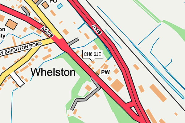 CH6 6JE map - OS OpenMap – Local (Ordnance Survey)