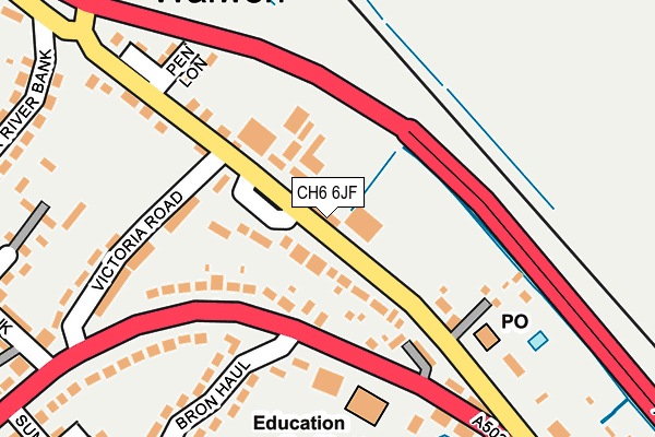 CH6 6JF map - OS OpenMap – Local (Ordnance Survey)