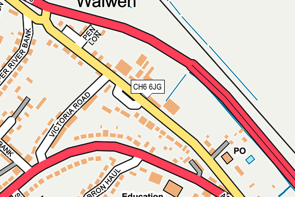 CH6 6JG map - OS OpenMap – Local (Ordnance Survey)